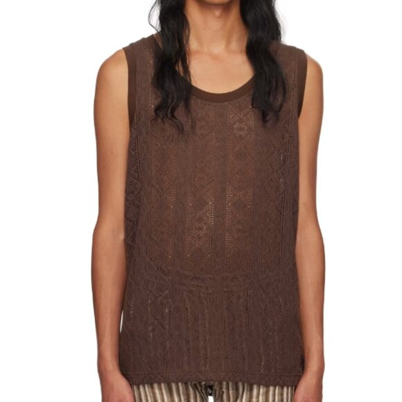 BNWT AW23 CMMN SWDN KNITTED TANK TOP L - Picture 1 of 11